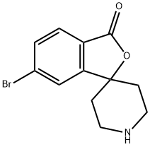 6-Bromo-3H-spiro[isobenzofuran-1,4'-piperidin]-3-one Struktur