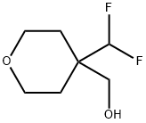 2H-Pyran-4-methanol, 4-(difluoromethyl)tetrahydro- Struktur