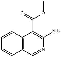 4-Isoquinolinecarboxylic acid, 3-amino-, methyl ester 化学構造式