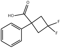 3,3-difluoro-1-phenylcyclobutane-1-carboxylic Acid,1780846-70-9,结构式