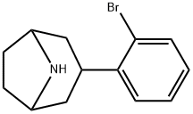 8-Azabicyclo[3.2.1]octane, 3-(2-bromophenyl)- Structure