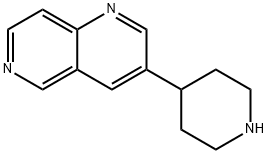 1,6-Naphthyridine, 3-(4-piperidinyl)-,1781150-27-3,结构式