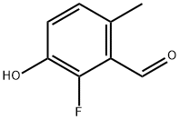 2-氟-3-羟基-6-甲基苯甲醛,1781322-12-0,结构式