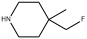 Piperidine, 4-(fluoromethyl)-4-methyl- Structure