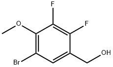 (5-Bromo-2,3-difluoro-4-methoxyphenyl)methanol Structure