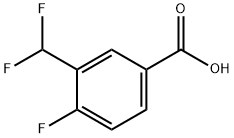 Benzoic acid, 3-(difluoromethyl)-4-fluoro- Struktur
