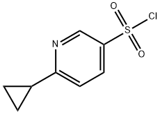 3-Pyridinesulfonyl chloride, 6-cyclopropyl- Structure