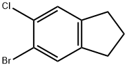 1H-Indene, 5-bromo-6-chloro-2,3-dihydro- Struktur