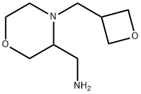3-Morpholinemethanamine, 4-(3-oxetanylmethyl)-,1781878-18-9,结构式