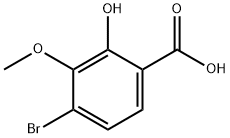 Benzoic acid, 4-bromo-2-hydroxy-3-methoxy-,1781888-81-0,结构式