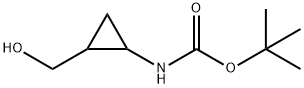 Carbamic acid, N-[2-(hydroxymethyl)cyclopropyl]-, 1,1-dimethylethyl ester Structure
