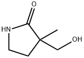 2-Pyrrolidinone, 3-(hydroxymethyl)-3-methyl- Struktur