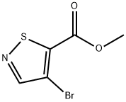 5-Isothiazolecarboxylic acid, 4-bromo-, methyl ester,1782042-10-7,结构式