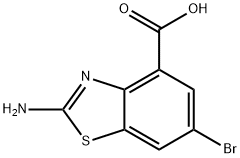2-amino-6-bromo-1,3-benzothiazole-4-carboxylic acid,1782380-59-9,结构式