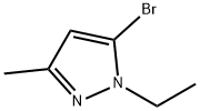 5-Bromo-1-ethyl-3-methyl-1H-pyrazole 化学構造式