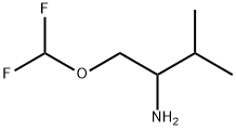 1-(difluoromethoxy)-3-methylbutan-2-amine Struktur