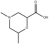 2-Morpholinecarboxylicacid,4,6-dimethyl- Structure