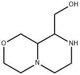 Pyrazino[2,1-c][1,4]oxazine-9-methanol, octahydro 化学構造式