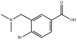 Benzoic acid, 4-bromo-3-[(dimethylamino)methyl]- Struktur
