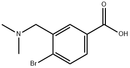 Benzoic acid, 4-bromo-3-[(dimethylamino)methyl]- Structure