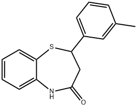 1782652-50-9 1,5-Benzothiazepin-4(5H)-one, 2,3-dihydro-2-(3-methylphenyl)-