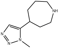 1H-Azepine, hexahydro-4-(1-methyl-1H-1,2,3-triazol-5-yl)- Struktur