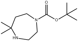 tert-Butyl 5,5-Dimethyl-1,4-diazepane-1-carboxylate Structure