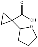 Cyclopropanecarboxylic acid, 1-(tetrahydro-2-furanyl)- Structure