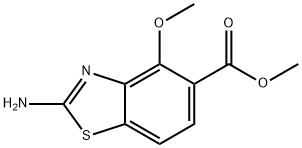 methyl 2-amino-4-methoxy-1,3-benzothiazole-5-carboxylate 结构式