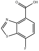 7-fluoro-1,3-benzothiazole-4-carboxylic acid Struktur