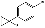 Benzene, 1-bromo-4-(1-fluorocyclopropyl)- Structure