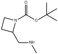 tert-butyl 2-((methylamino)methyl)azetidine-1-carboxylate Structure