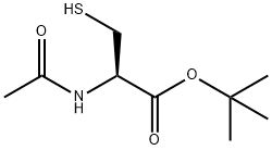 L-Cysteine, N-acetyl-, 1,1-dimethylethyl ester Structure