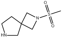 2,6-Diazaspiro[3.4]octane, 2-(methylsulfonyl)- Struktur