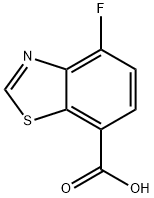4-fluoro-1,3-benzothiazole-7-carboxylic acid Struktur