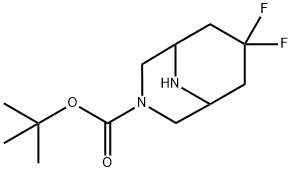 tert-Butyl 7,7-difluoro-3,9-diazabicyclo[3.3.1]nonane-3-carboxylate Structure