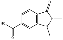 1H-Indazole-6-carboxylic acid, 2,3-dihydro-1,2-dimethyl-3-oxo- Structure
