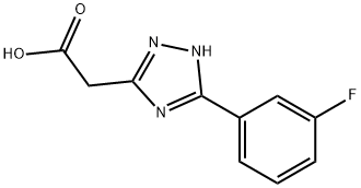 1H-1,2,4-Triazole-3-acetic acid, 5-(3-fluorophenyl)-,1784924-49-7,结构式
