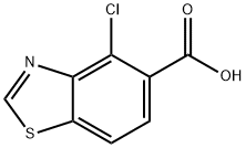 4-chloro-1,3-benzothiazole-5-carboxylic acid 化学構造式