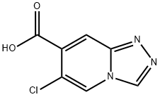 6-氯-[1,2,4]三唑并[4,3-A]吡啶-7-羧酸,1785075-45-7,结构式