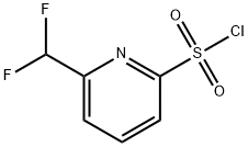 2-Pyridinesulfonyl chloride, 6-(difluoromethyl)- Struktur