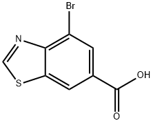 4-bromo-1,3-benzothiazole-6-carboxylic acid Struktur