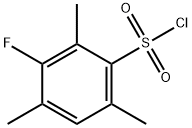 3-fluoro-2,4,6-trimethylbenzene-1-sulfonyl chloride Struktur