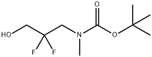 tert-butyl (2,2-difluoro-3-hydroxypropyl)(methyl)carbamate Struktur