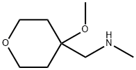 2H-Pyran-4-methanamine, tetrahydro-4-methoxy-N-methyl- Struktur