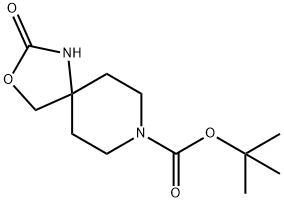 3-Oxa-1,8-diazaspiro[4.5]decane-8-carboxylic acid, 2-oxo-, 1,1-dimethylethyl ester,1785480-91-2,结构式