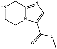 Imidazo[1,2-a]pyrazine-3-carboxylic acid, 5,6,7,8-tetrahydro-, methyl ester Struktur