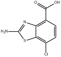 2-amino-7-chloro-1,3-benzothiazole-4-carboxylic acid,1785541-97-0,结构式