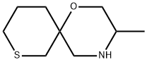 1-Oxa-8-thia-4-azaspiro[5.5]undecane, 3-methyl- 化学構造式