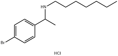 [1-(4-Bromophenyl)ethyl](heptyl)amine hydrochloride Struktur
